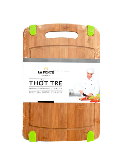 Thớt tre cao cấp La Fonte 32x21x1.4cm TT01