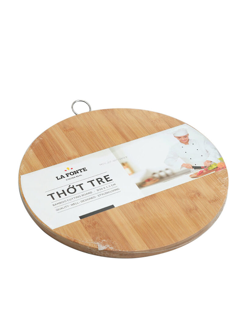 Thớt tre hình tròn La Fonte 23x2x23cm TT03